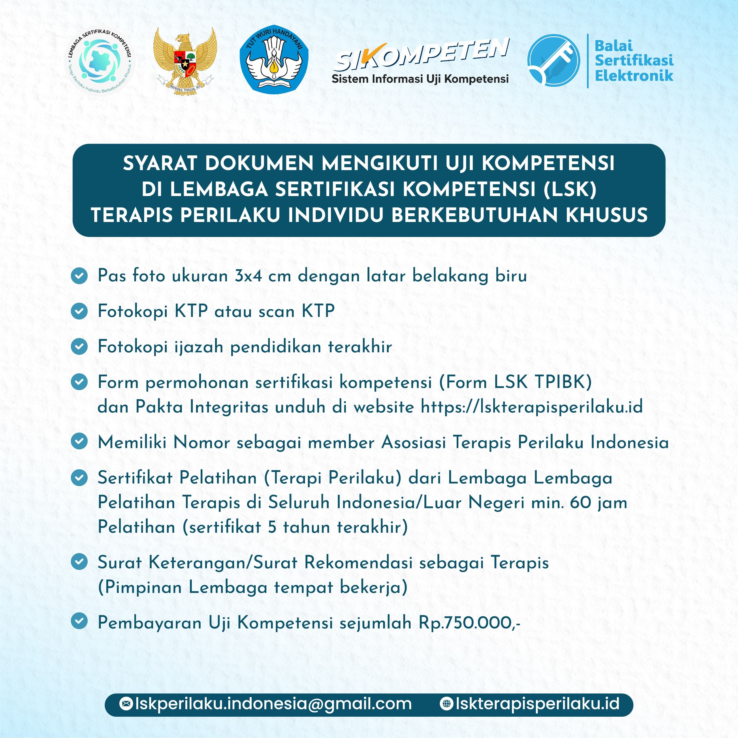 Syarat Dokumen Mengikuti Ujian Khusus Di LSK